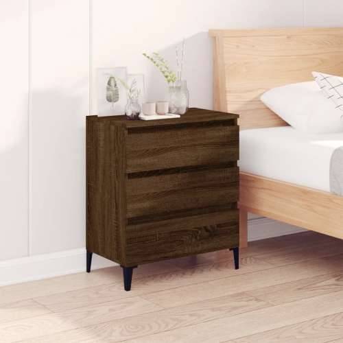 Komoda boja smeđeg hrasta 60 x 35 x 70 cm konstruirano drvo - Smeđi hrast 1 Cijena