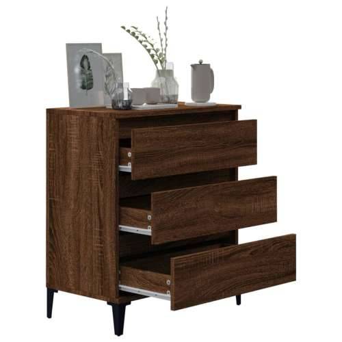 Komoda boja smeđeg hrasta 60 x 35 x 70 cm konstruirano drvo - Smeđi hrast 1 Cijena