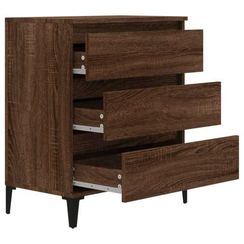 Komoda boja smeđeg hrasta 60 x 35 x 70 cm konstruirano drvo - Smeđi hrast 1 Cijena