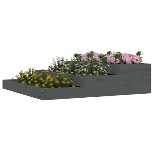 Sadilica siva 107x107x27 cm od masivne borovine - Siva boja bora 107 x 107 x 27 cm 1 Cijena