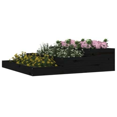 Sadilica crna 107x107x27 cm od masivne borovine - Crna boja bora 107 x 107 x 27 cm 1 Cijena