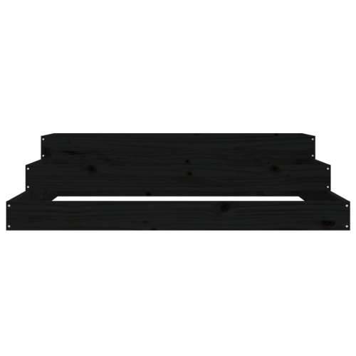 Sadilica crna 107x107x27 cm od masivne borovine - Crna boja bora 107 x 107 x 27 cm 1 Cijena