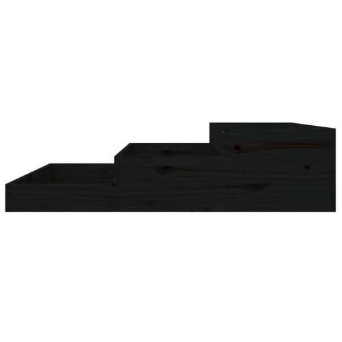 Sadilica crna 107x107x27 cm od masivne borovine - Crna boja bora 107 x 107 x 27 cm 1 Cijena