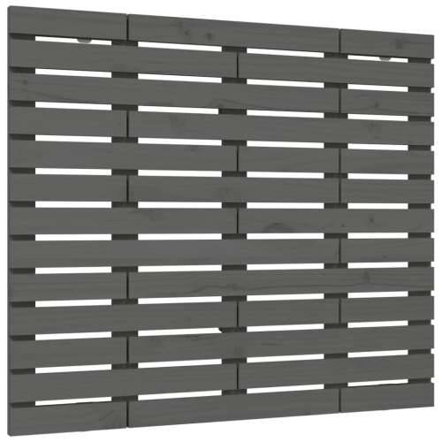 Zidno uzglavlje sivo 141x3x91,5 cm od masivne borovine - Siva 141 x 91.5 cm 1 Cijena