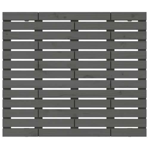 Zidno uzglavlje sivo 141x3x91,5 cm od masivne borovine - Siva 141 x 91.5 cm 1 Cijena