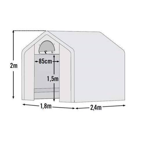 ShelterLogic - Plastenik 4,32 m² s policom | BRANDED IN THE USA Cijena