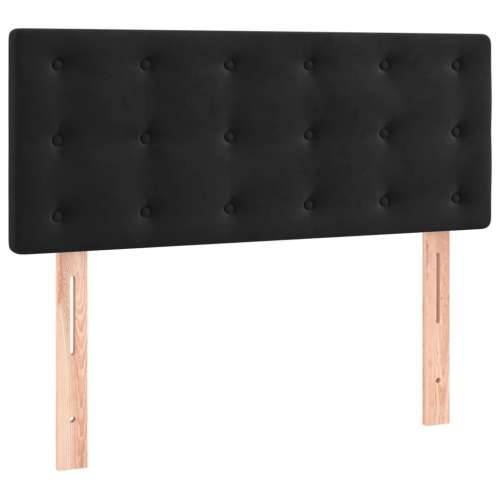 Box spring krevet s madracem crni 90x200 cm baršunasti - Crna 90 x 200 cm gumbi Cijena