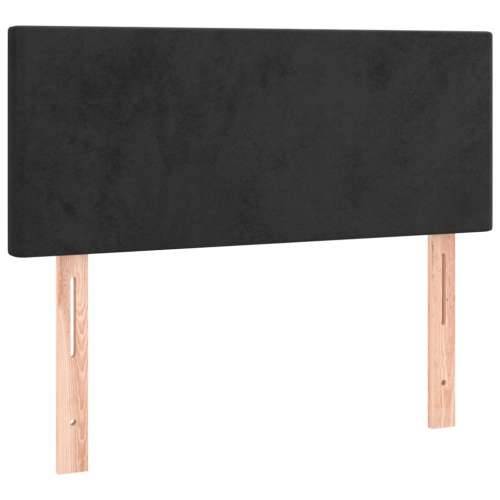 Box spring krevet s madracem crni 90x200 cm baršunasti - Crna 90 x 200 cm Gladak dizajn Cijena