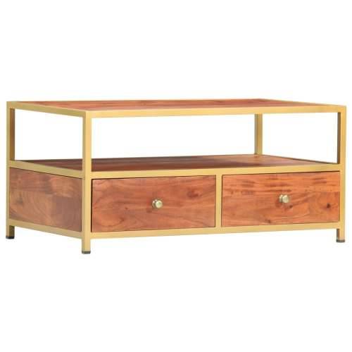 Stolić za kavu 90 x 50 x 40 cm od masivnog drva bagrema Cijena
