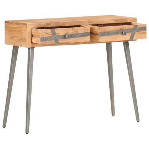 Konzolni stol 90 x 30 x 75 cm od masivnog bagremovog drva Cijena