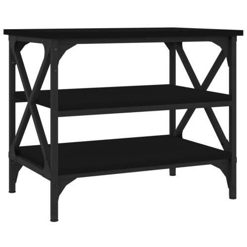 Bočni stolić crni 55 x 38 x 45 cm od konstruiranog drva - Crna 1 Cijena