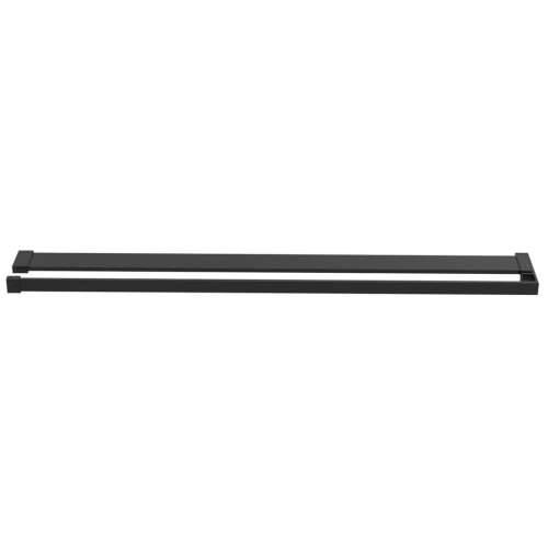 Polica za zid tuš-kabine crna 100 cm aluminijska - Crna 100 cm Cijena