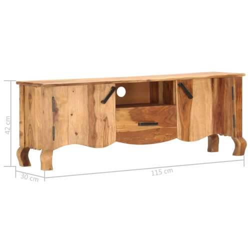 TV ormarić 115 x 30 x 42 cm od masivnog drva Cijena