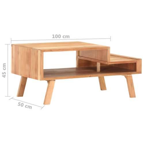 Stolić za kavu 100 x 50 x 45 cm od masivnog drva bagrema Cijena