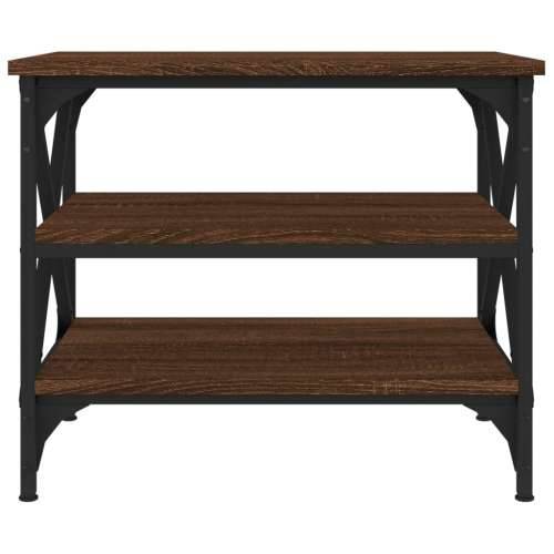 Bočni stolić boja smeđeg hrasta 55x38x45 cm konstruirano drvo - Smeđi hrast 1 Cijena
