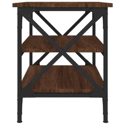 Bočni stolić boja smeđeg hrasta 55x38x45 cm konstruirano drvo - Smeđi hrast 1 Cijena