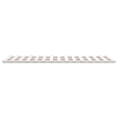Okvir za krevet bijela 140x190 cm od masivnog drva - Bijela 140 x 190 cm Cijena