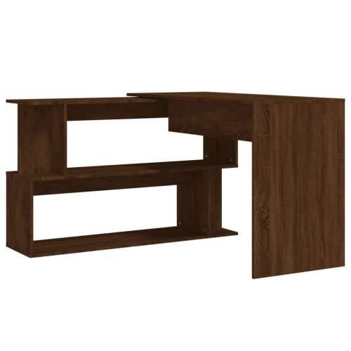 Kutni radni stol boja hrasta 200 x 50 x 76 cm konstruirano drvo Cijena
