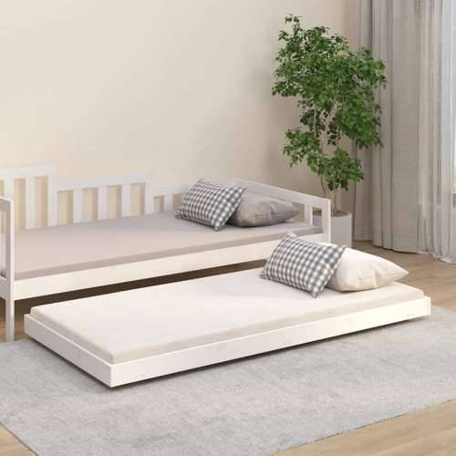Okvir za krevet bijeli 75 x 190 cm od masivne borovine