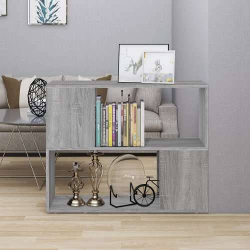 Ormarić za knjige / pregrada siva boja hrasta 80 x 24 x 63 cm - Sivi hrast sonoma 1 80 x 24 x 63 cm Cijena
