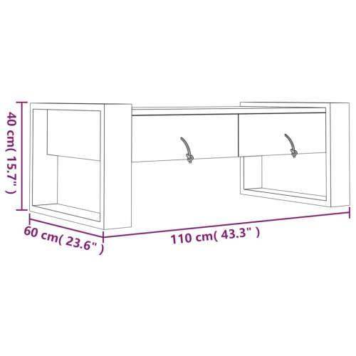 Stolić za kavu 110 x 60 x 40 cm od masivne tikovine Cijena