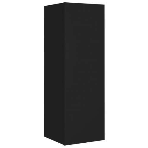 4-dijelni set TV ormarića crni od konstruiranog drva - Crna 4 80 cm Cijena