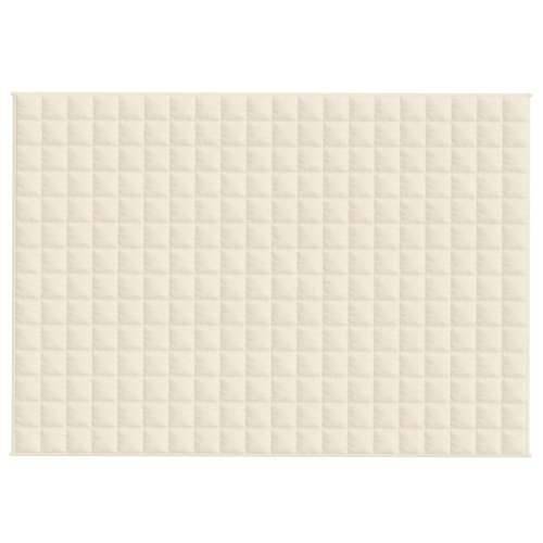 Teška deka svijetla krem 140x200 cm 6 kg od tkanine - Krema 140 x 200 cm 1 6 kg Cijena