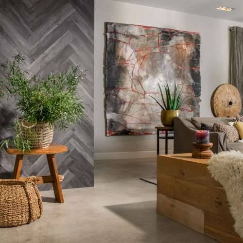 WallArt daske s izgledom drva u stilu hrasta pepeljastosive - Siva 34 Cijena