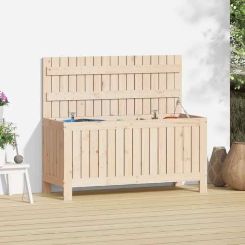Vrtna kutija za pohranu 108 x 42,5 x 54 cm od masivne borovine - Prirodna boja bora 108 x 42.5 x 54 cm Cijena
