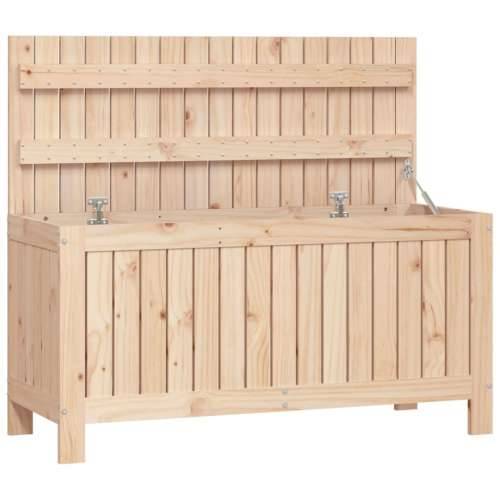 Vrtna kutija za pohranu 108 x 42,5 x 54 cm od masivne borovine - Prirodna boja bora 108 x 42.5 x 54 cm Cijena