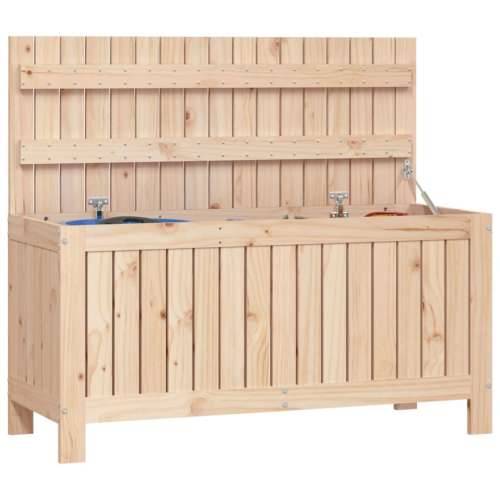 Vrtna kutija za pohranu 108 x 42,5 x 54 cm od masivne borovine - Prirodna boja bora 108 x 42.5 x 54 cm Cijena