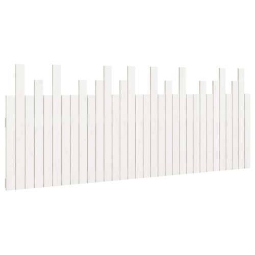 Zidno uzglavlje bijelo 204x3x80 cm od masivne borovine - Bijela 204 x 80 cm 1 Cijena