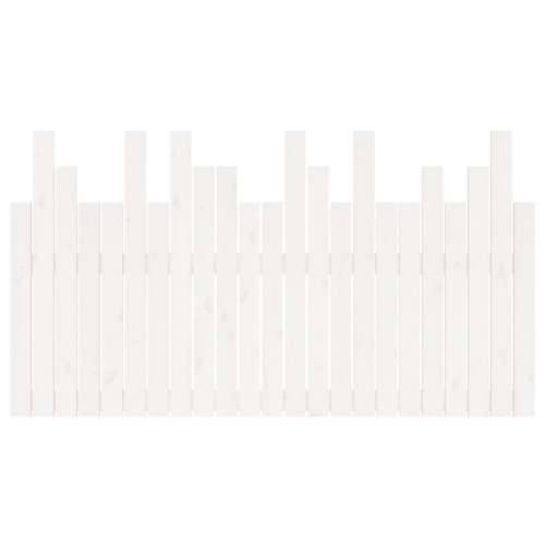 Zidno uzglavlje bijelo 146,5x3x80 cm od masivne borovine - Bijela 146.5 x 80 cm 1 Cijena