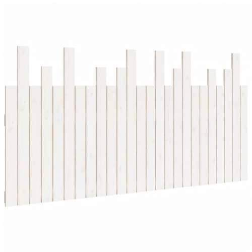 Zidno uzglavlje bijelo 159,5x3x80 cm od masivne borovine - Bijela 159.5 x 80 cm 1 Cijena