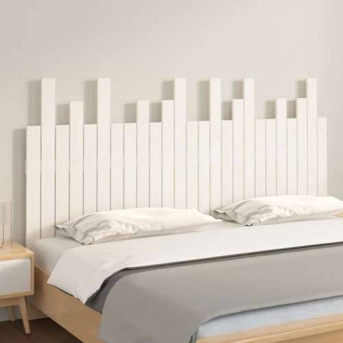 Zidno uzglavlje bijelo 159,5x3x80 cm od masivne borovine - Bijela 159.5 x 80 cm 1 Cijena