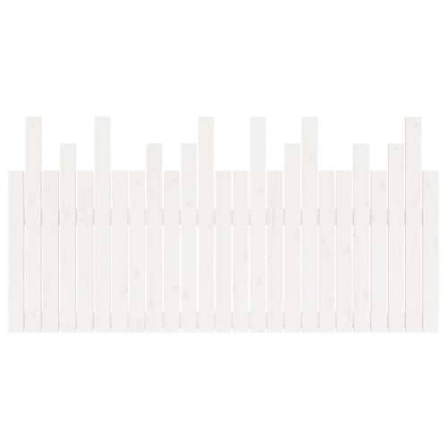Zidno uzglavlje bijelo 159,5x3x80 cm od masivne borovine - Bijela 159.5 x 80 cm 1 Cijena