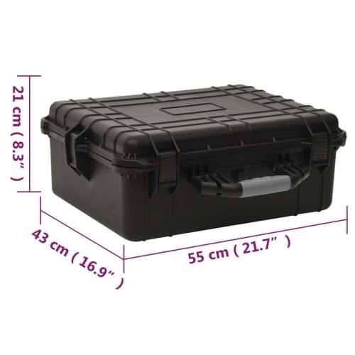 Prijenosni kovčeg crni 55x43x21 cm od PP-a Cijena