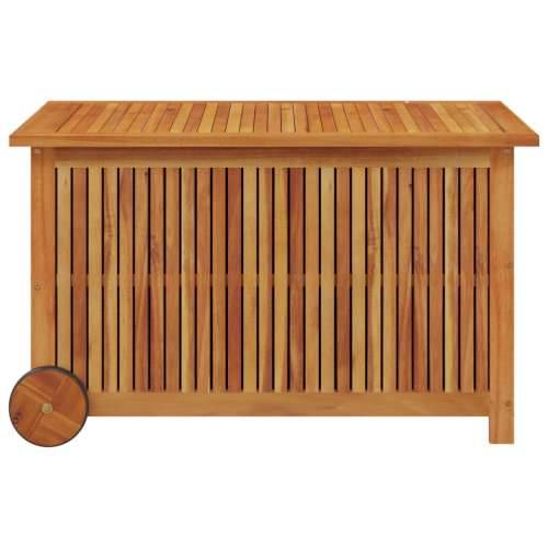Vrtna kutija za pohranu s kotačima 90x50x58 cm od drva bagrema - 90 x 50 x 58 cm Cijena