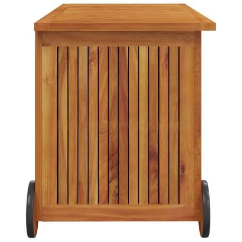 Vrtna kutija za pohranu s kotačima 90x50x58 cm od drva bagrema - 90 x 50 x 58 cm Cijena