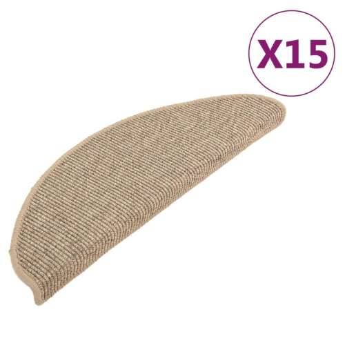 Ljepljivi tepisi za stepenice 15 kom tamnobež 65x21x4 cm - Tamnobež 65 x 25 cm 15 Cijena
