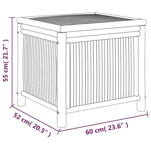 Vrtna kutija za pohranu 60 x 52 x 55 cm od bambusa - 60 x 52 x 55 cm Cijena