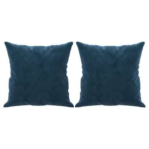 Ukrasni jastuci 2 kom plavi 40 x 40 cm baršunasti Cijena
