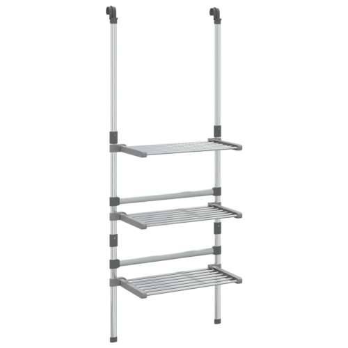 Viseći stalak za sušenje rublja s 3 razine aluminijski  - 50 x 25 x 135 cm Cijena