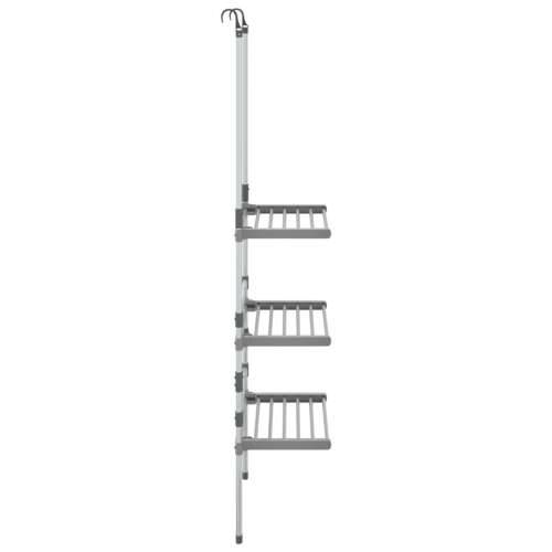 Viseći stalak za sušenje rublja s 3 razine aluminijski  - 50 x 25 x 135 cm Cijena