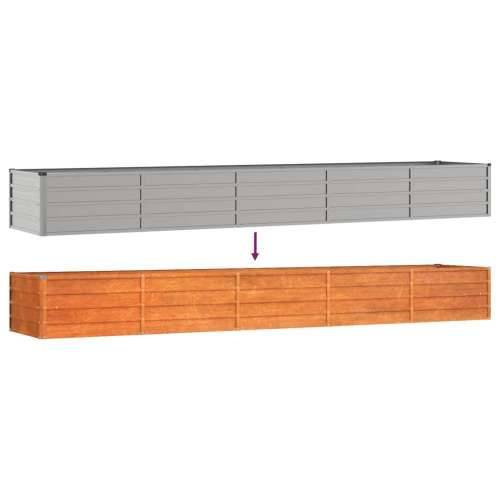Povišena gredica - Vrtna gredica boja hrđe 400 x 80 x 45 cm čelik COR-TEN - 400 x 80 x 45 cm 1 Cijena