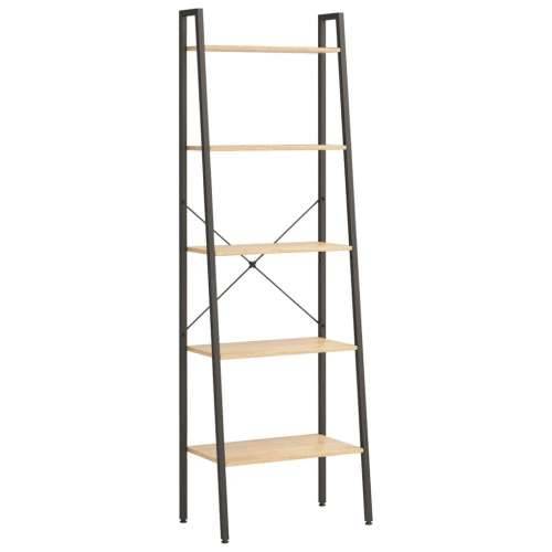 Samostojeće police s 5 razina svjetlosmeđe i crne 56x35x174 cm - Svjetlosmeđa 1 174 cm Cijena