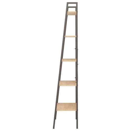 Samostojeće police s 5 razina svjetlosmeđe i crne 56x35x174 cm - Svjetlosmeđa 1 174 cm Cijena