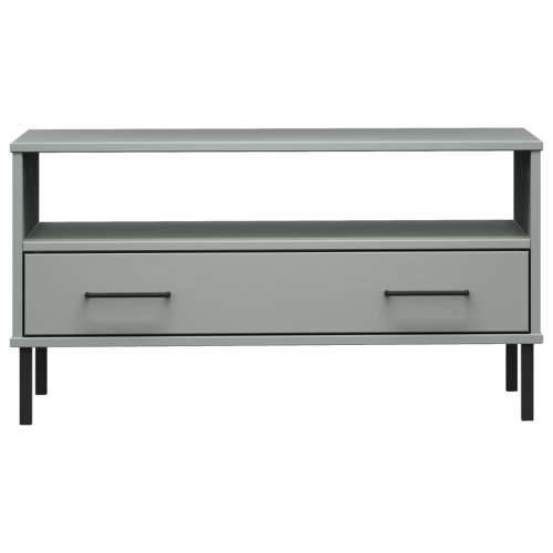 Stolić za kavu s metalnim nogama sivi 85x50x45 cm drveni OSLO - Siva 1 Cijena