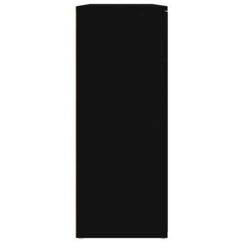 Komoda crna 91 x 29,5 x 75 cm od konstruiranog drva Cijena