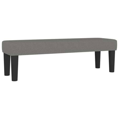 Krevet s oprugama i madracem tamnosivi 140x190 cm od tkanine - Tamno siva 140 x 190 cm Obično s čavlima Cijena